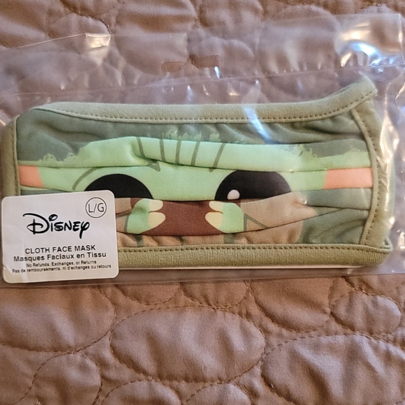 Disney Accessories - 3/$15 BABY YODA LARGE FACE MASK